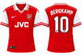 BERGKAMP 10 ARSENAL THE GUNNERS